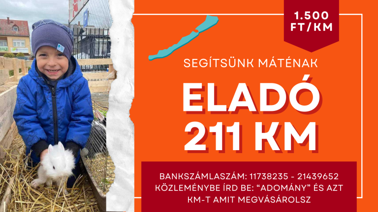 211 km FOR SALE – Supporting Máté's Recovery